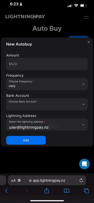 Setting up Lightning Pay's Auto-Buy feature